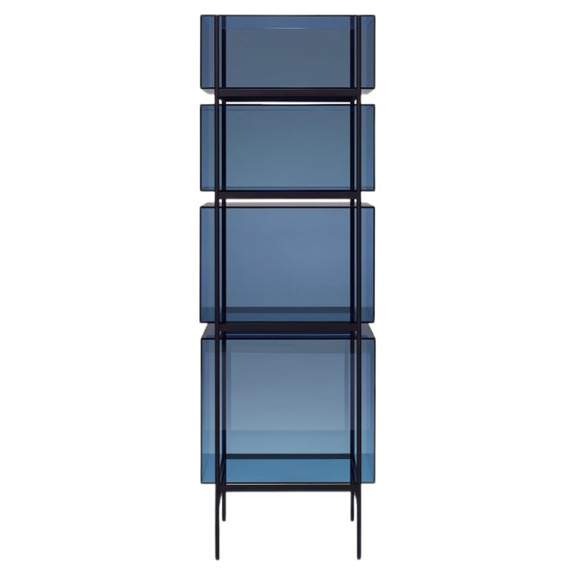 Lyn High Shelf 8400BL in Blue by Visser & Meijwaard for Pulpo For Sale