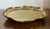 Antique 18th century English George III footed brass tray. Six petal shaped rim and rising on three applied feet. Measures...