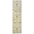 Persian Sultanabad Wool 3x10 Ivory, Light Blue & Gold Handmade Runner Rug #1143675 For Sale