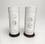 This listing features two vintage Blanc De Chine Chinese reticulated porcelain vases with wooden stands. These medium-...