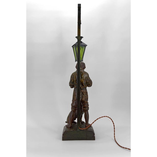 Art Nouveau The Good Soup Lamp by Victor Rousseau, 1900s For Sale - Image 5 of 18