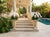 Pair of Neoclassical Fluted Cast Stone Garden Urns For Sale - Image 11 of 12