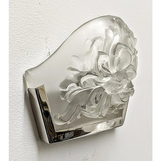 Art Deco French Art Deco Wall Sconces Signed by Sabino - A Pair For Sale - Image 3 of 7