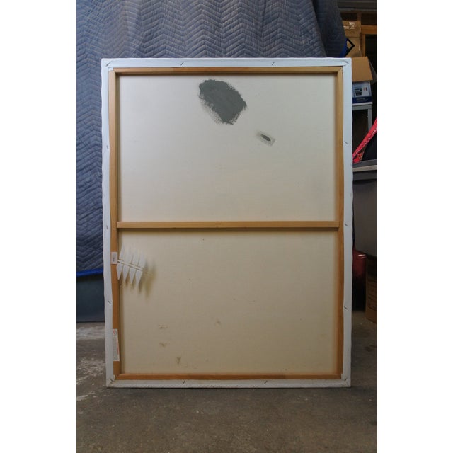 Mid 20th Century Cafe Terrace at Night Impressionist Oil Painting After Vincent Van Gogh 40", Framed For Sale - Image 10 of 10