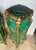 French Napoleon III Malachite Pedestal Stands, Set of 2 For Sale - Image 9 of 13