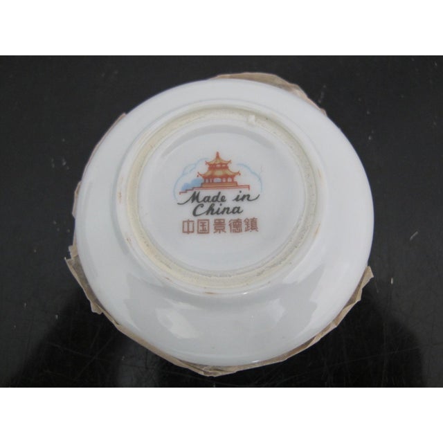 Figurative Vintage Chinese Porcelain Seal Cinnabar Ink Container With Original Box Unused For Sale - Image 3 of 7