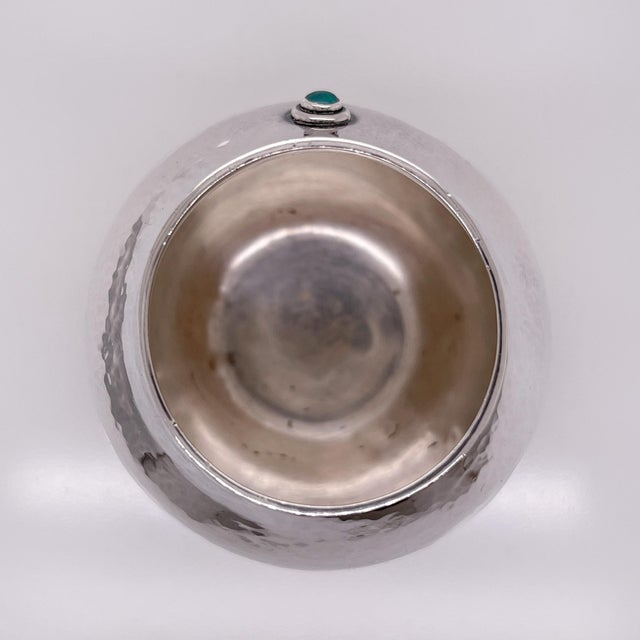 Diminuitive Kay Ivankovic Sterling Silver & Opal Gemstone Vase For Sale - Image 9 of 12