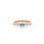 Contemporary Dainty Blue Topaz Solitaire Ring | December Birthstone Ring | Tiny Everyday Stacking Ring Us 7 For Sale - Image 3 of 3