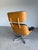 Wood Mid Century Modern Eames Style Lounge Chair and Ottoman, Brown Leather and Oak c.1960’s For Sale - Image 7 of 12
