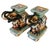 Chinoiserie Vintage Chinoiserie Celadon & Black Ceramic Elephant Glazed Plant Stands / Bookends - A Pair For Sale - Image 3 of 13