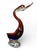 Pair of Hand-Blown Cased Art Glass Swan Sculptures, Murano-Style Mid-Century Modern, 15” For Sale In Houston - Image 6 of 12