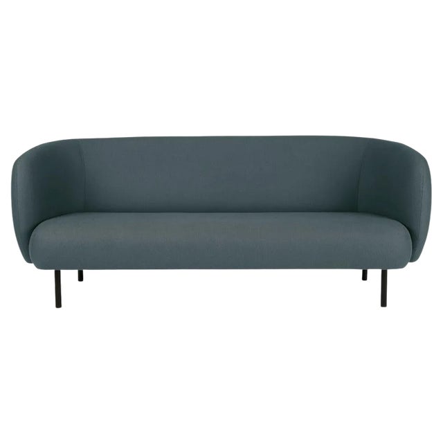 Caper 3 Seater Sofa in Petrol by Warm Nordic For Sale