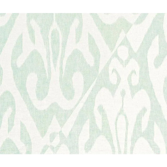 Contemporary Sample - Schumacher Tokat Weave Fabric in Aqua For Sale - Image 3 of 3