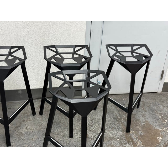 Konstantin Grcic for Magis Stool_One Counter Stools, Set of Four For Sale - Image 11 of 12