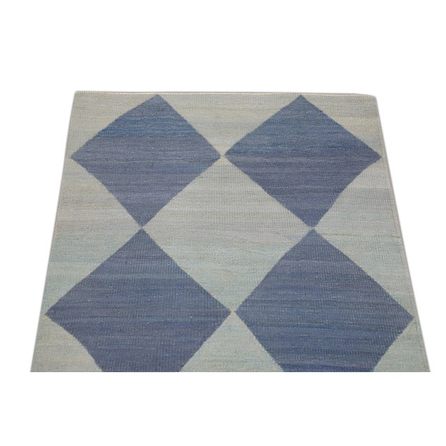 Handmade Modern Kilim Runner 2'11" X 12'8" For Sale In Houston - Image 6 of 8