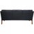 Model 2209 3-Seater Sofa in Black Leather by Børge Mogensen, 1980s For Sale - Image 15 of 18