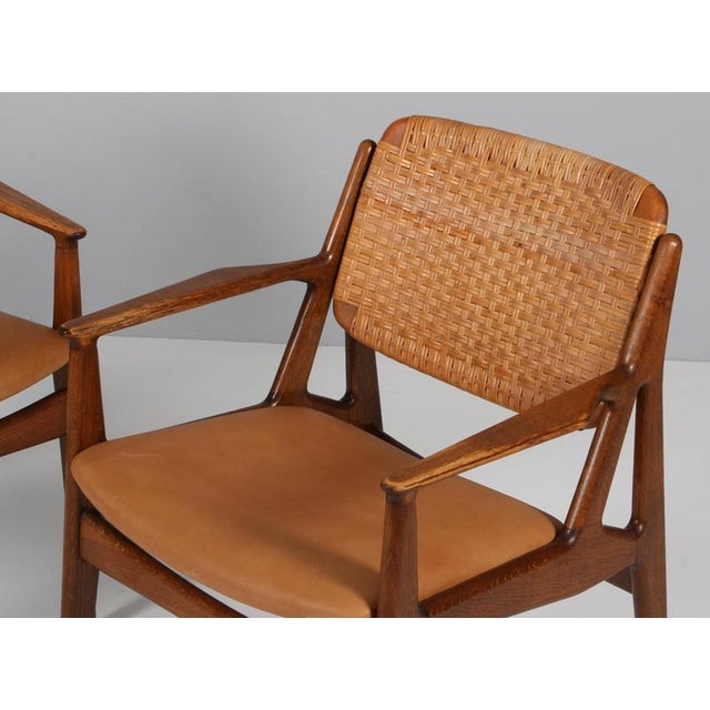 Arne Vodder Armchairs by Arne Vodder for Vamo Furniture Factory, 1970s, Set of 2 For Sale - Image 4 of 8