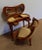 Set of two cherry furniture, consisting, in the first place, a small dressing table with rognon shape, in the taste of...