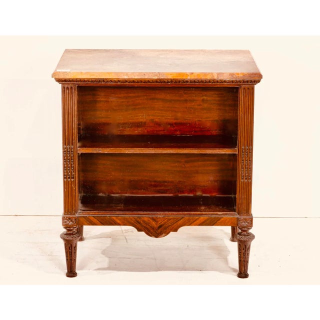 A Neoclassical Style Marble Top Bookstand, Circa 1900, For Sale - Image 4 of 5