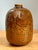 Burnt Umber Vintage Geometric Patterned Ceramic Vase For Sale - Image 8 of 15