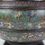 Antique Chinese Cloisonne Enameled Floor Vase With Removable Bottom Unsigned C1910 (11 1/4" x 15 1/4" x 15 1/4"). A fine...
