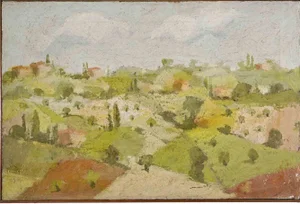 Franco Marzilli, Landscape, Oil Painting, 1970s