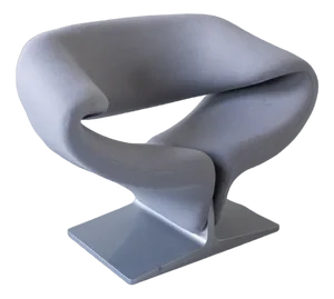 Grey Ribbon Armchair by Pierre Paulin for Artifort, 1966