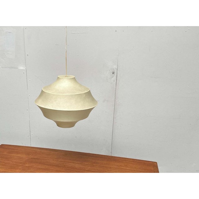 Mid-Century Modern Cocoon Pendant Lamp by Friedel Wauer for Goldkant Leuchten, Germany, 1960s For Sale - Image 15 of 18