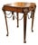 Theodore Alexander Attributed Neoclassical Lion-Head Tooled Leather Drink Table For Sale