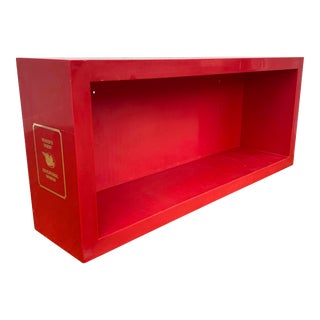Readers Digest Red Wall Mount Shelf For Sale