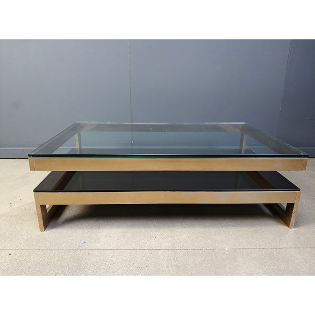 Vintage Two-Tier Coffee Table from Belgo Chrom, 1970s For Sale - Image 6 of 7