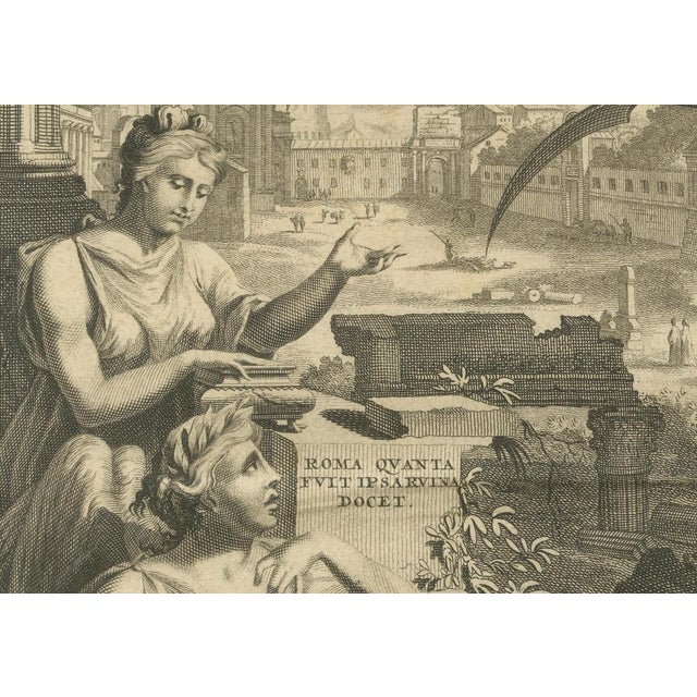 Pieter Van Der Aa & F. Halma, Allegorical Frontispiece of Rome's Ruins, 1696, Print For Sale - Image 4 of 6