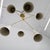 Stilnovo style chandelier with conical shades For Sale - Image 11 of 13