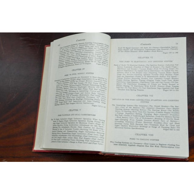 Red 1945 Ford v-8 Cars & Trucks Reference Manual – Construction, Operation, Repair (Pagé) For Sale - Image 8 of 12