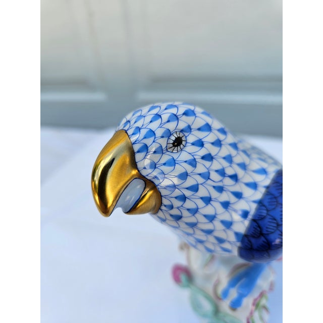 Herend Ceramic Parrot For Sale - Image 10 of 11