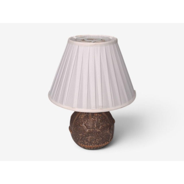 Mid-Century Modern 1960s Mid-Century Modern Michael Andersen & Son, Table Lamp, Brown Stoneware For Sale - Image 3 of 11