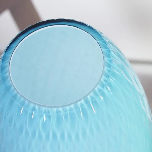 1980s Green and Blue Art Glass Vases from Egermann, 1980s, Set of 2 For Sale - Image 5 of 12