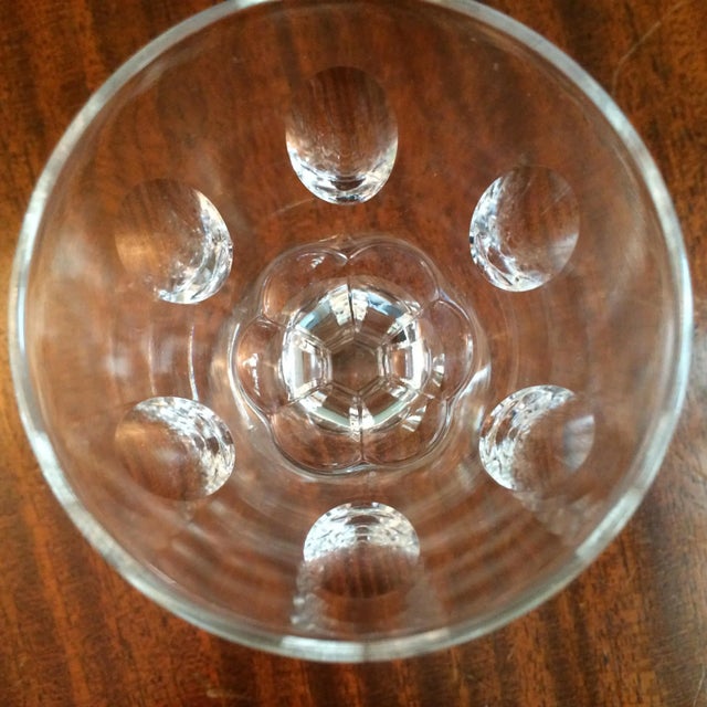 1900 - 1909 Tiffin Franciscan Crystal White Wine Glasses - Set of 4 For Sale - Image 5 of 6