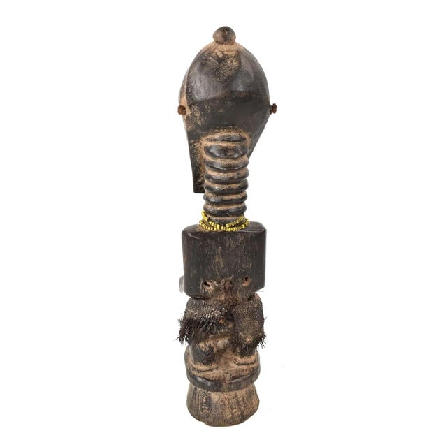 African Early 20th Century Songye Nkishi Kifwebe Miniature Power Figure 12 Inch For Sale - Image 3 of 7