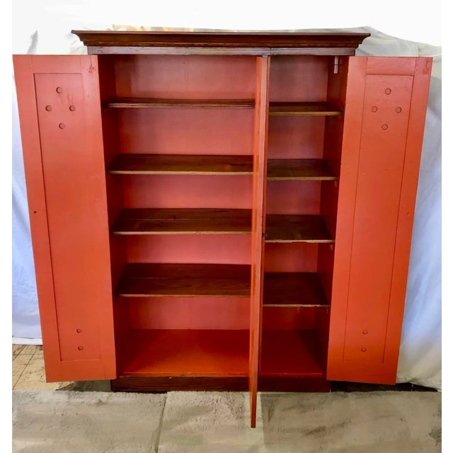 1940s Texas Long Leaf Pine Cabinet For Sale - Image 4 of 12