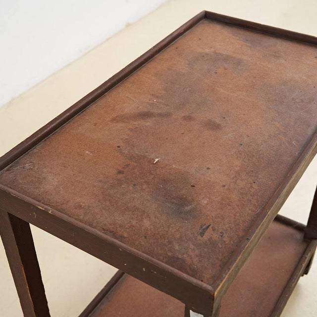 Vintage Wooden Trolley For Sale - Image 3 of 5