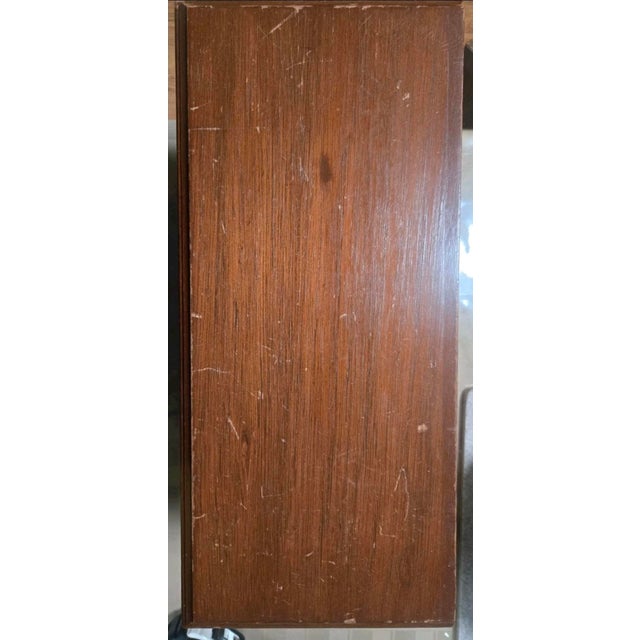 Brown Vintage Hand-Carved Wooden Deep Relief Jewelry Cabinet Tropical Farming Motif For Sale - Image 8 of 12