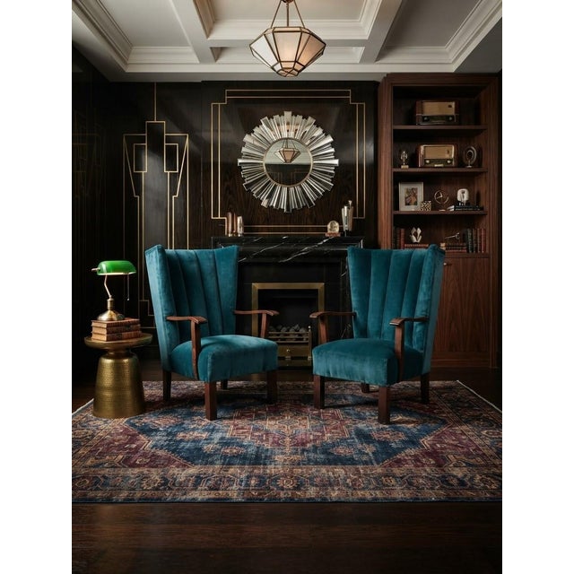 Art Deco chairs is from Budapest /2 st Original fabric. Needs to be upholstered The chairs structure is in fair condition-...
