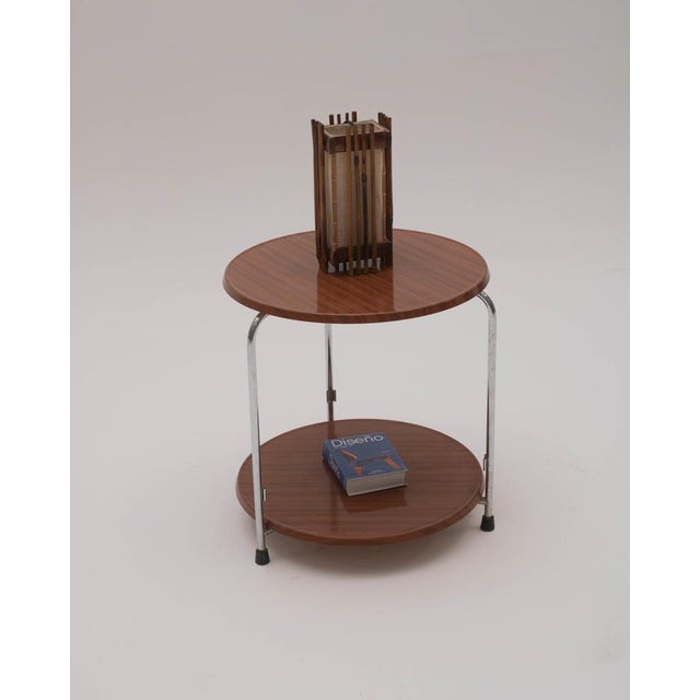 1970s Bauhaus Style Side Table, 1970s For Sale - Image 5 of 6