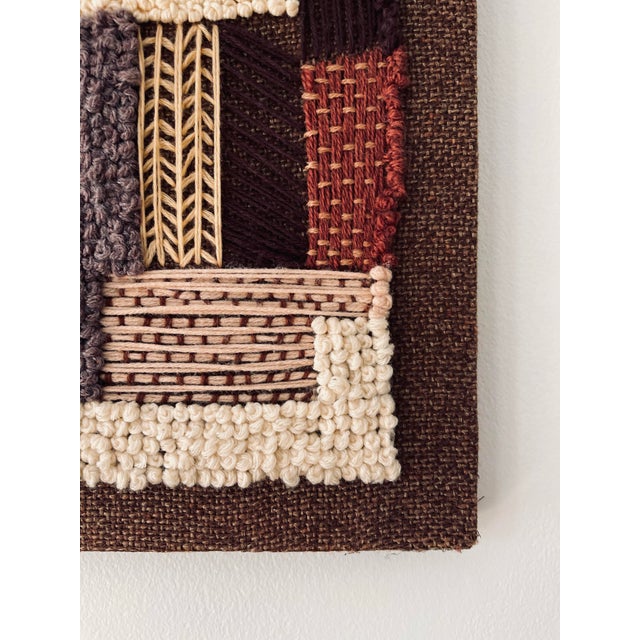 1960s Fiber Art Wall Textile For Sale - Image 4 of 10