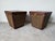 1980s Baker Milling Road Campaign-Style Rattan & Leather Trunk Side Tables — A Pair For Sale - Image 5 of 12
