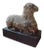 19th Century American Folk Art Carved Stone Lamb Sculpture For Sale
