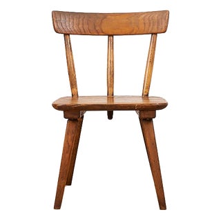 Vintage Chair in Oak by Jacob Müller for Wohnhilfe, 1940s For Sale