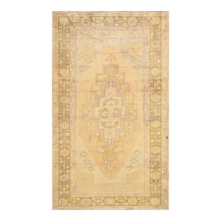 Pasargad Home Antique Sivas Gold Wool Area Rug, 3'11'' X 6' 9'' For Sale