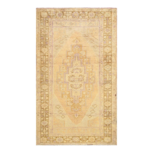 Pasargad Home Antique Sivas Gold Wool Area Rug, 3'11'' X 6' 9'' For Sale